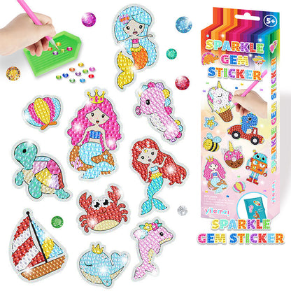 Colorful Diamond Art Sticker Set