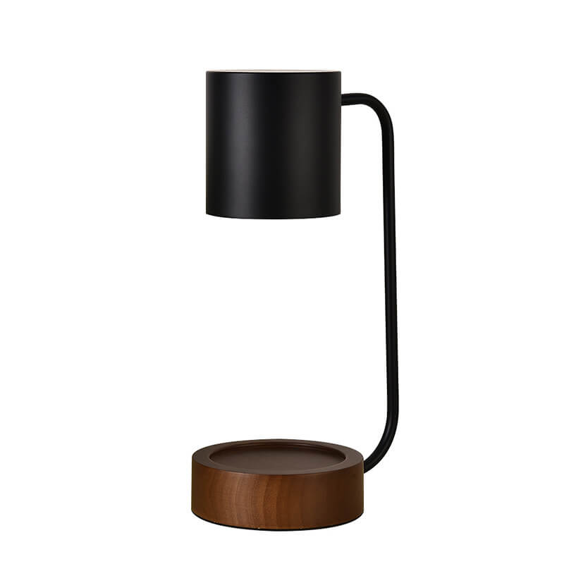 Rustic Wooden Dimmable Melted Wax Table Lamp - Fesara