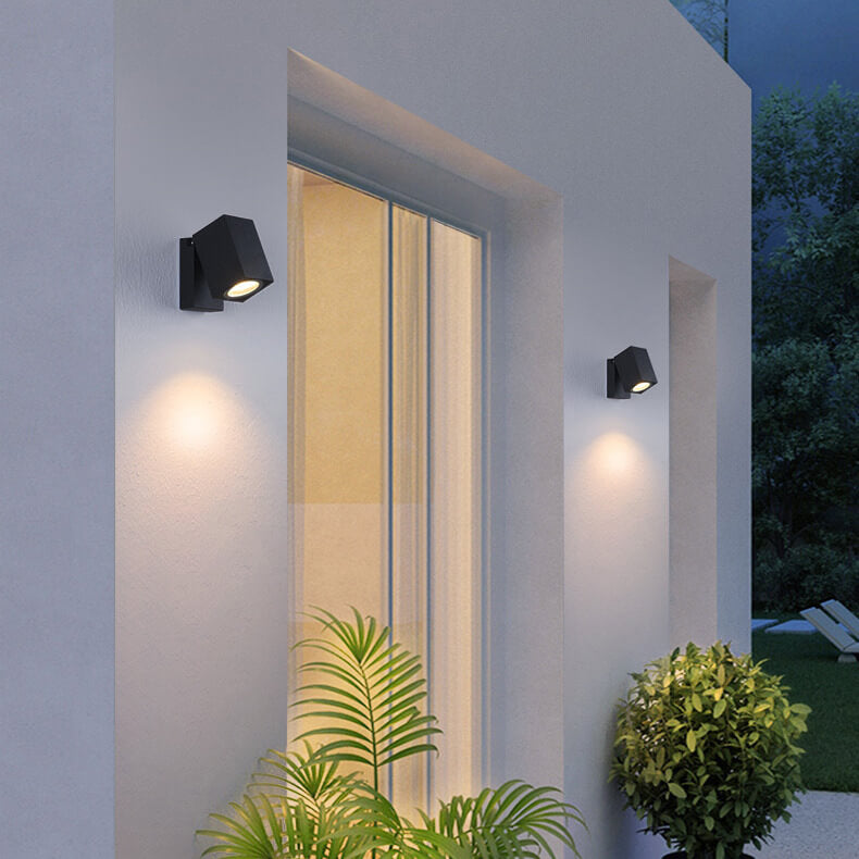 Contemporary Adjustable Outdoor LED Wall Light Fixture