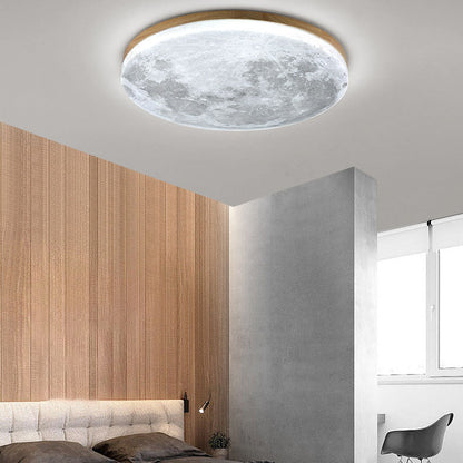 Simple Round White LED Ceiling Light Fixtures
