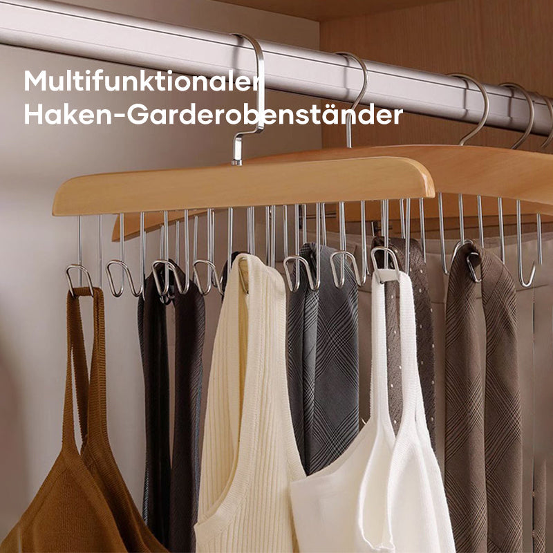 Sturdy Closet Organizer with Multiple Hooks