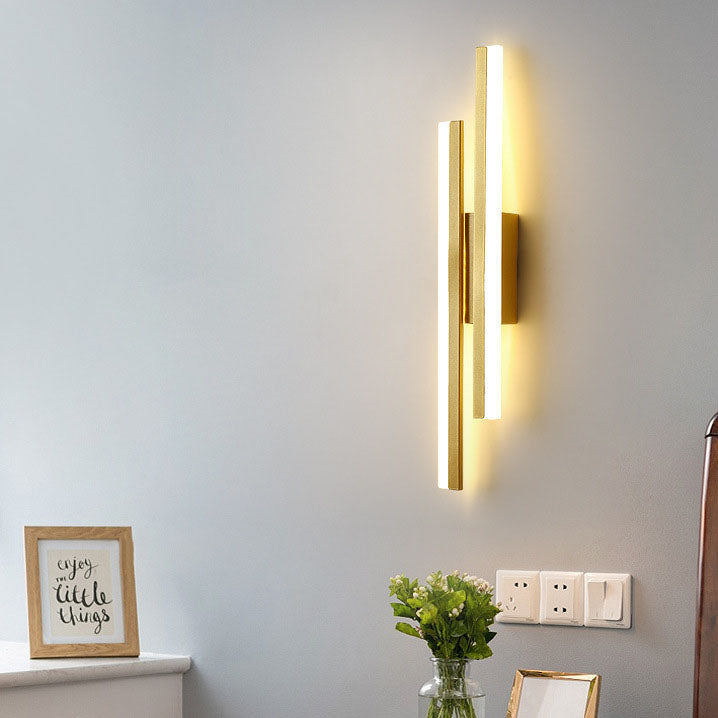 Slim LED Wall Light | Modern Iron Fixture | Adjustable Brightness