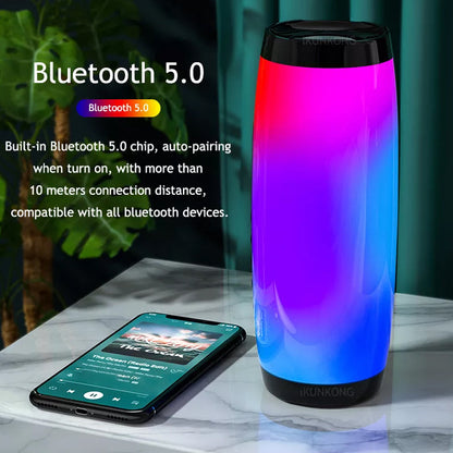Portable Bluetooth LED Speaker Subwoofer System