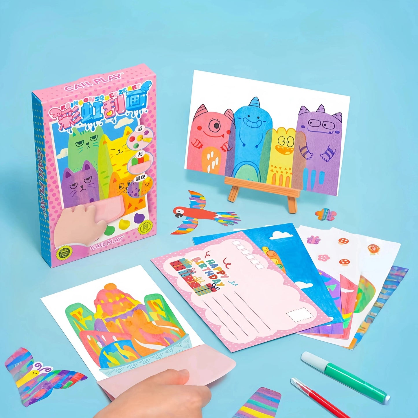 Vibrant Artistic Jewelry Box