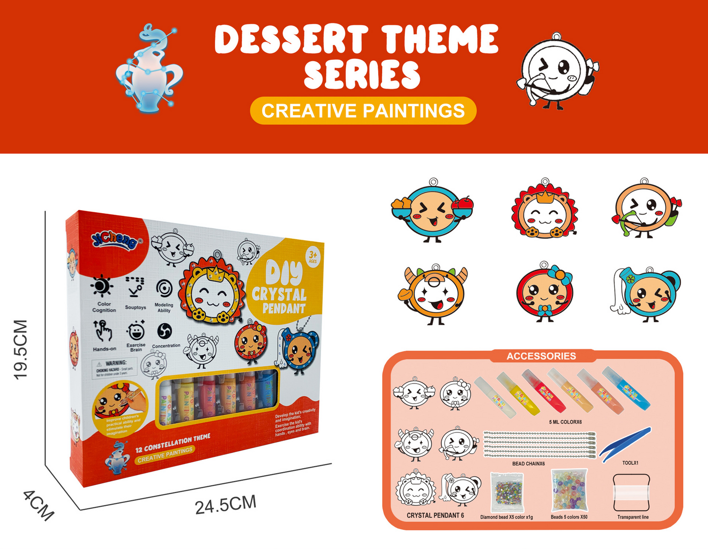Colorful Crystal Pendant Making Kit