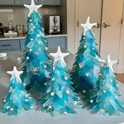 Unique Handcrafted Sea Glass Christmas Ornament