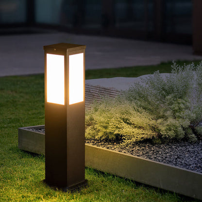 Contemporary Outdoor Solar Powered Garden Light