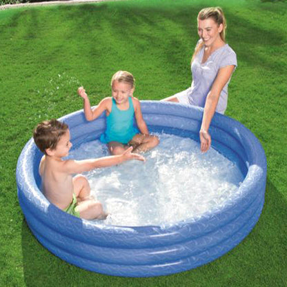 Summer Fun Kids Pool with Colorful Rings