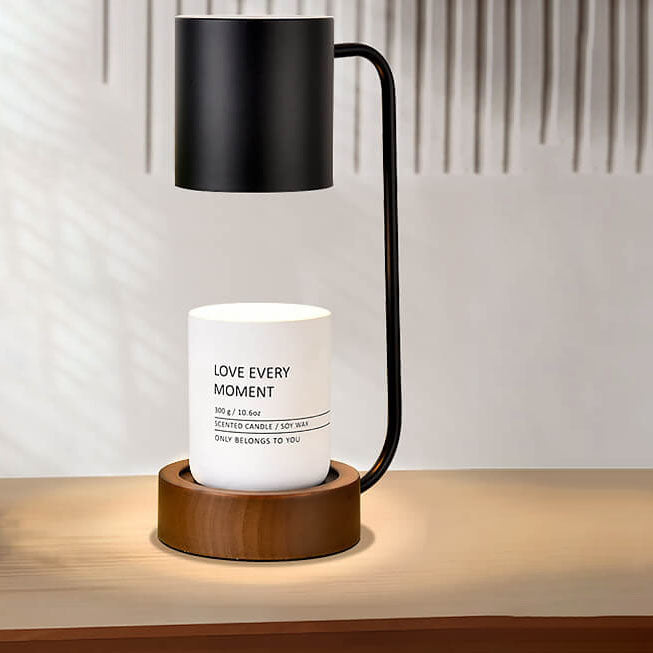 Rustic Wooden Dimmable Melted Wax Table Lamp