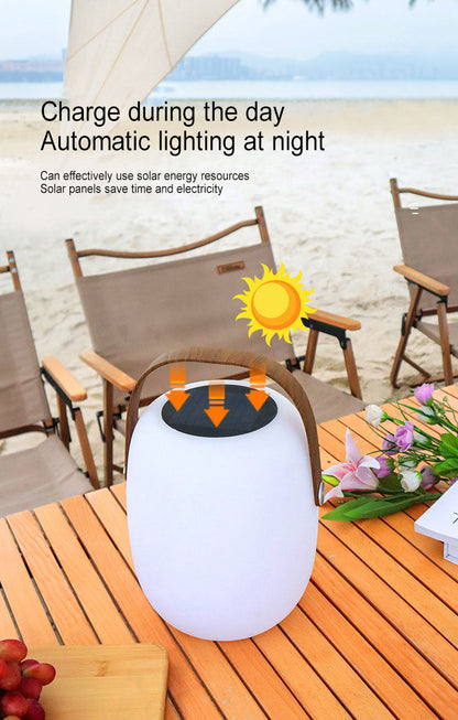 Compact Waterproof Solar Powered Outdoor Lantern