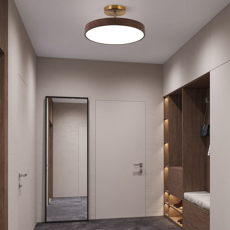 Asian Style Round LED Ceiling Mount Light
