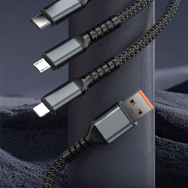 Quick Charge 3-in-1 USB Data Cable
