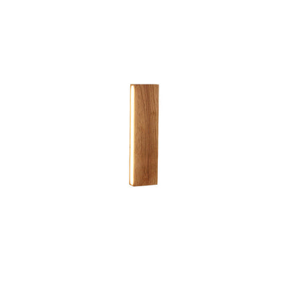 Rustic Wooden Slim LED Wall Lamp