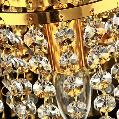 Elegant Crystal Glass 1-Light Wall Sconce Lamp