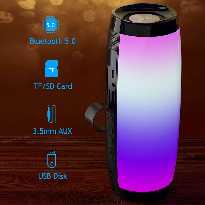 Portable Bluetooth LED Speaker Subwoofer System