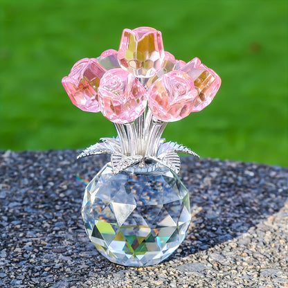 Beautiful Crystal Rose Flower Arrangement