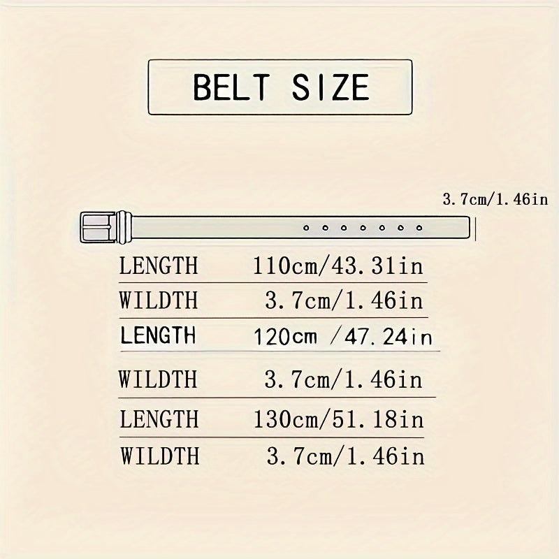Premium Leather Belt for Men - Adjustable Brown Strap