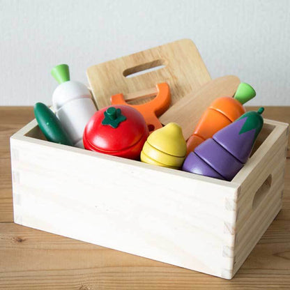Wooden Kids Play Kitchen with Food and Accessories