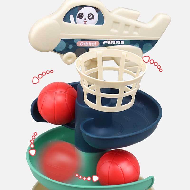 Colorful Spinning Stacking Toy with Rolling Balls