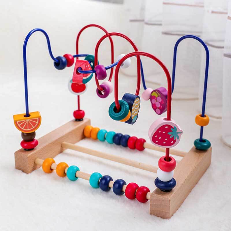 Montessori Wooden Bead Toy for Kids Learning Fun - Fesara
