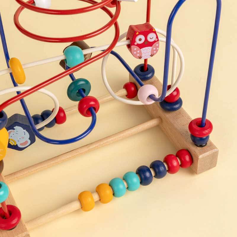 Montessori Wooden Bead Toy for Kids Learning Fun