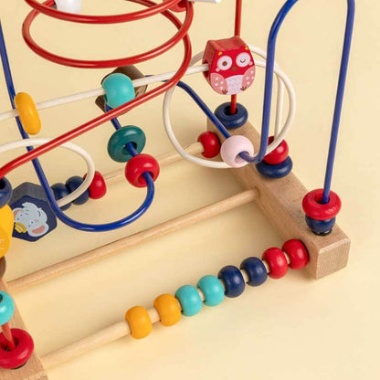 Montessori Wooden Bead Toy for Kids Learning Fun