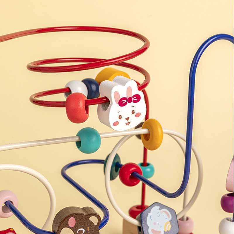 Montessori Wooden Bead Toy for Kids Learning Fun