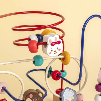Montessori Wooden Bead Toy for Kids Learning Fun