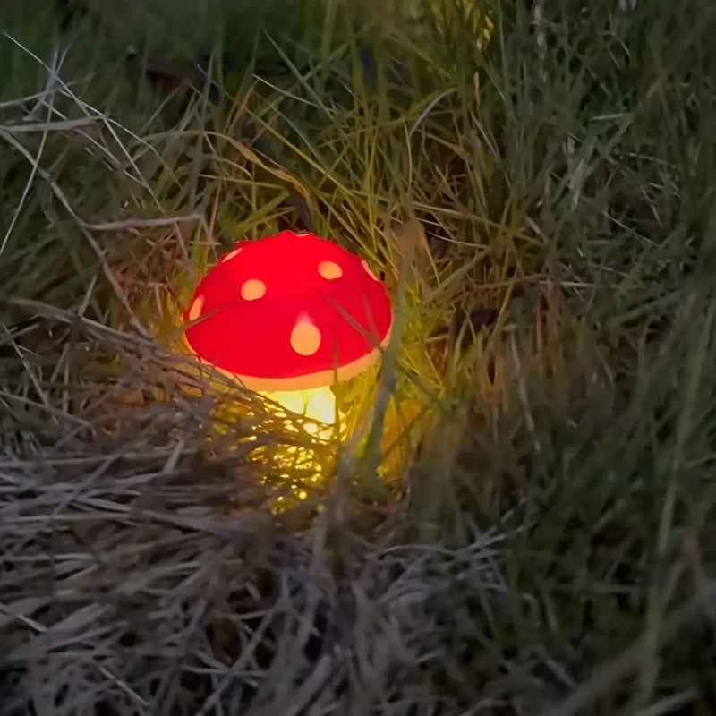 Solar Powered Mushroom Yard Lights