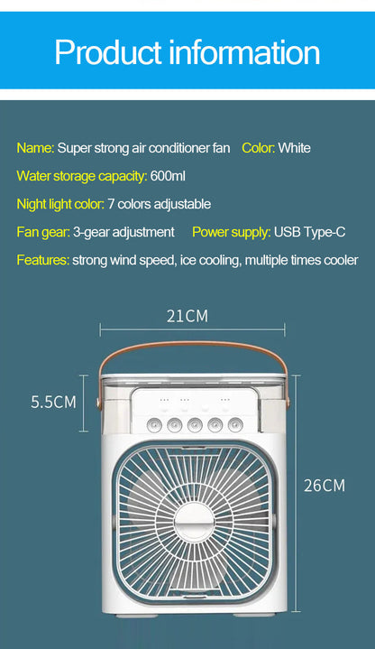 Compact Personal Mini Air Cooler Fan