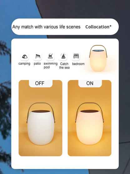 Compact Waterproof Solar Powered Outdoor Lantern