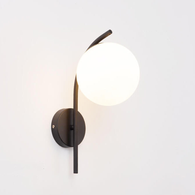 Elegant Glass Pendant Arc Wall Light