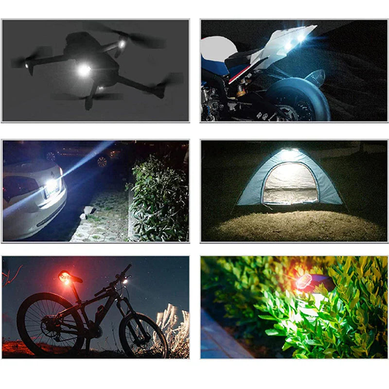 Bright LED Bike Tail Light - Rechargeable Wireless Brake Signal