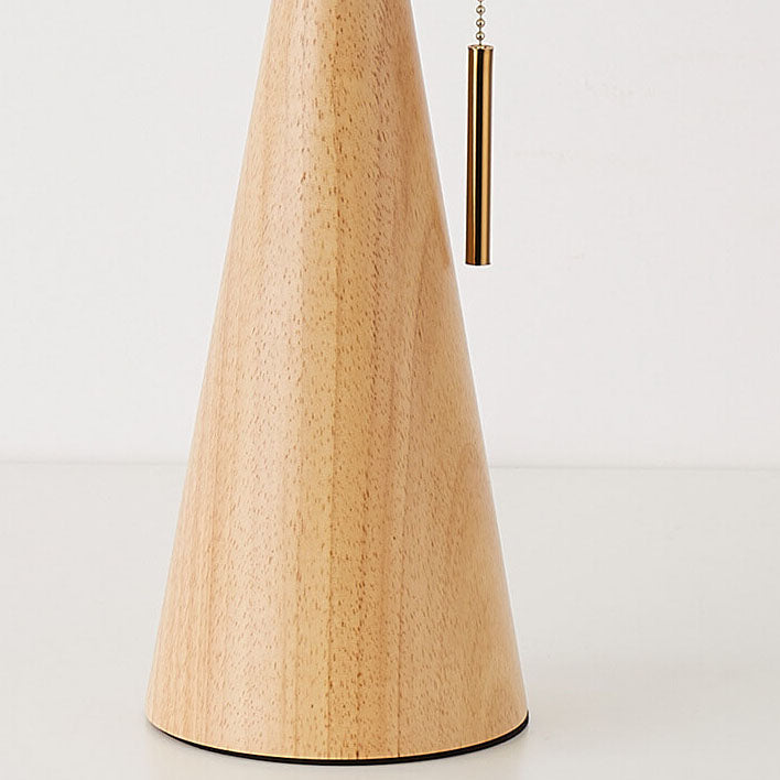 Simple Wooden Shade LED Desk Lamp