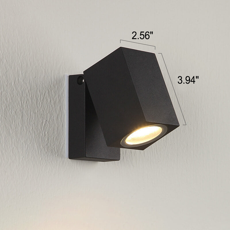 Contemporary Adjustable Outdoor LED Wall Light Fixture