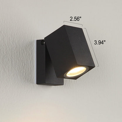 Contemporary Adjustable Outdoor LED Wall Light Fixture