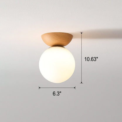 Simple Wooden LED Ceiling Zen Light