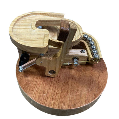 Kinetic Wood Marble Run Toy