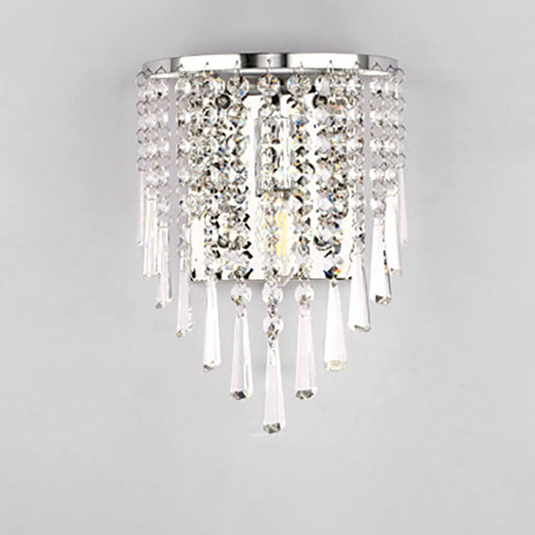 Elegant Crystal Glass 1-Light Wall Sconce Lamp