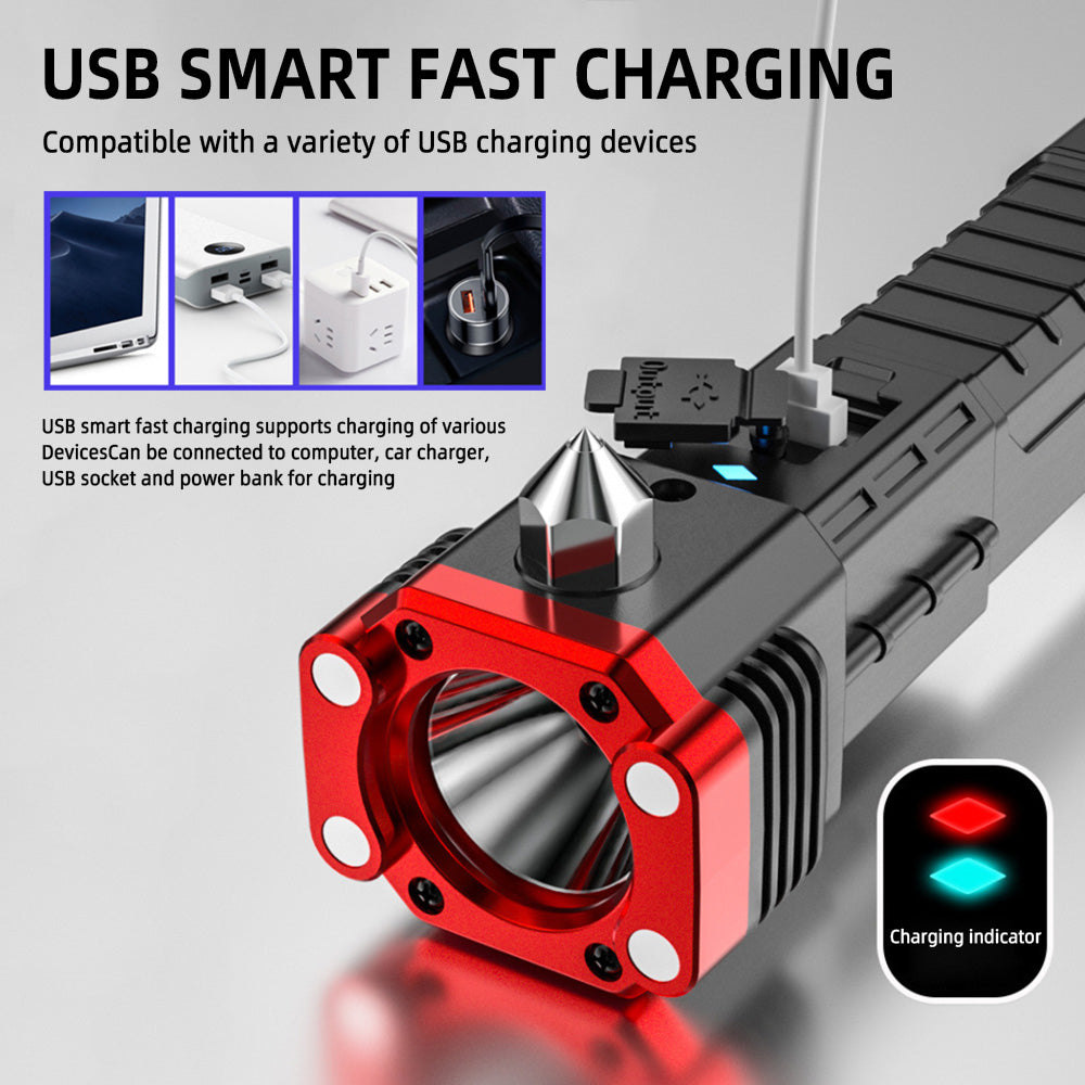 Powerful Waterproof Rechargeable LED Flashlight