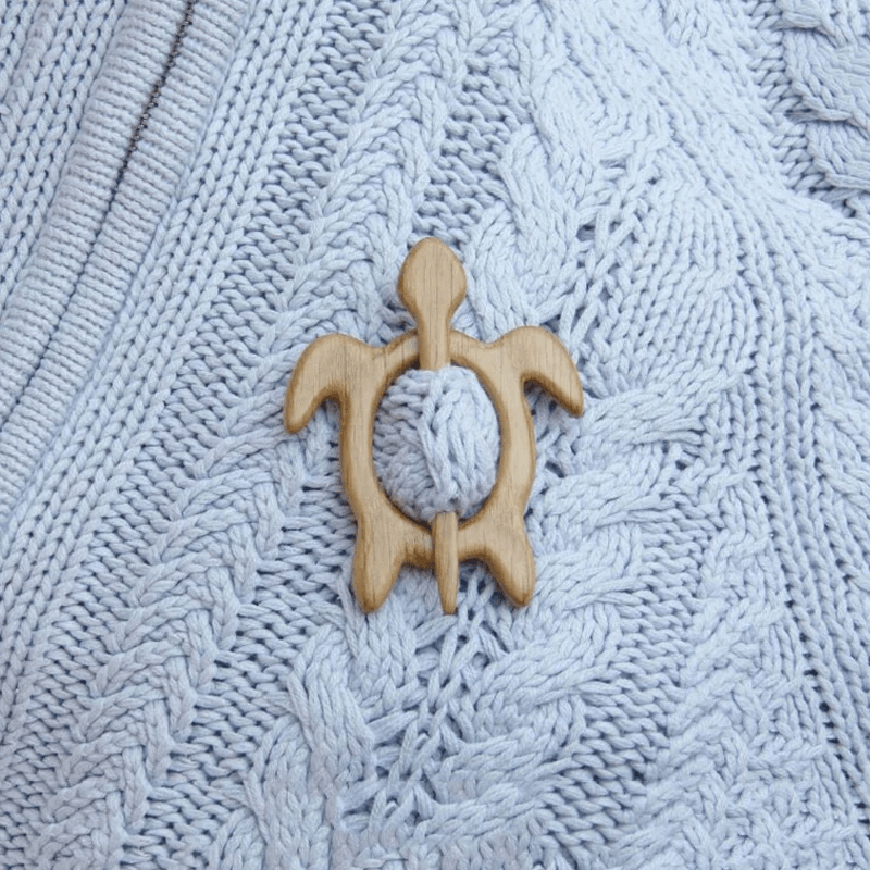 Cute Wooden Animal Pin Badge