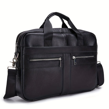 Authentic Leather Mens Crossbody Bag - Adjustable Strap