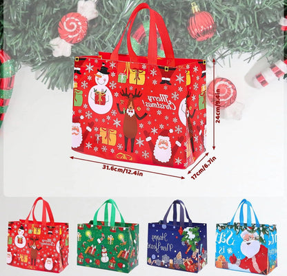 Fesara | 12 Pack Durable Holiday Gift Bags