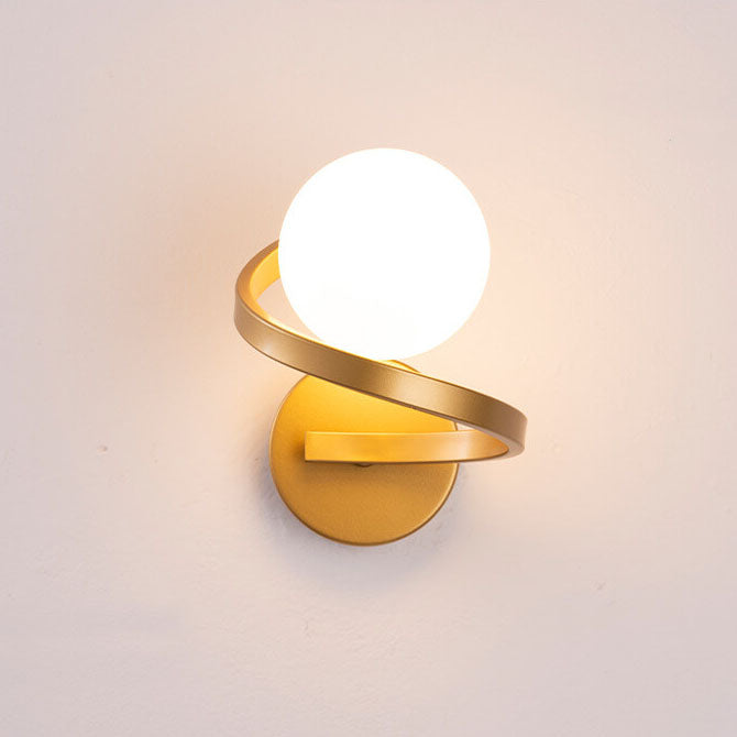Elegant Metal Arc Wall Lamp