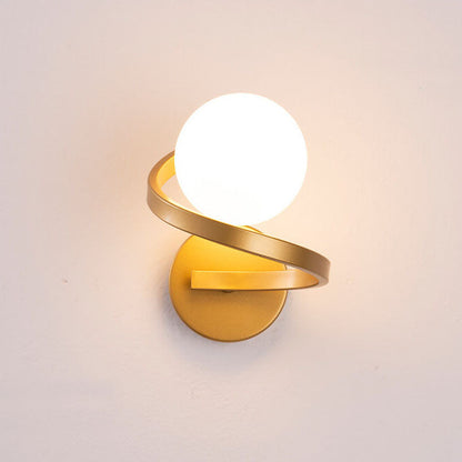 Elegant Metal Arc Wall Lamp