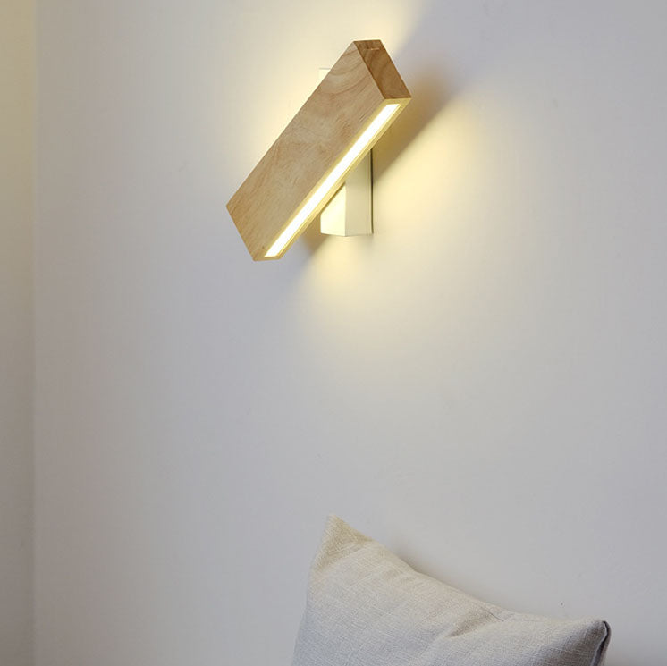 Asian Style LED Wooden Wall Light - Fesara