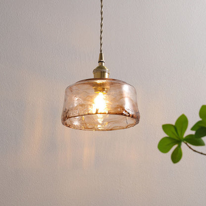 Classic Gold Glass Pendant Ceiling Light