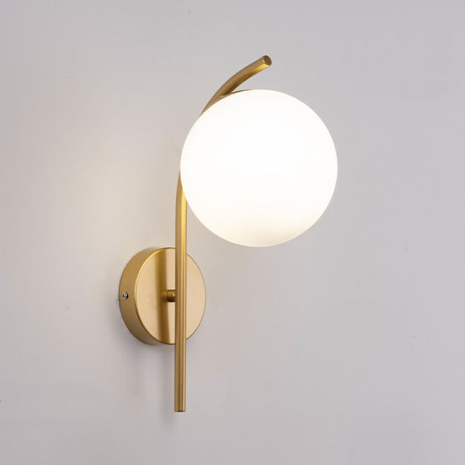 Elegant Glass Pendant Arc Wall Light