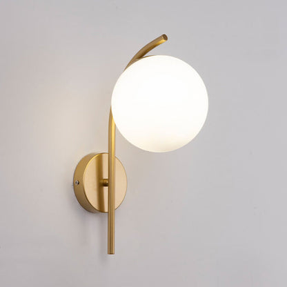 Elegant Glass Pendant Arc Wall Light
