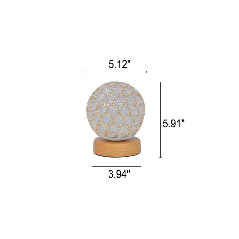 Compact USB Table Lamp with Warm Rechargeable Light